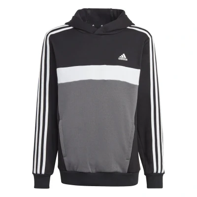 Obrázek adidas Performance Unisex Mikina s kapucí pro děti, Velikost: 152, Black/white/grey five