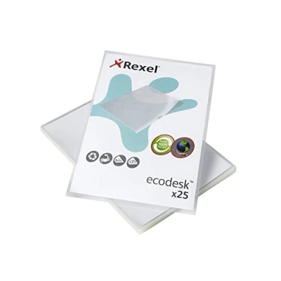 Obrázek Rexel Ecodesk průhledné desky A4, 25 ks, Průhledná