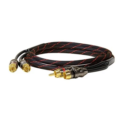 Obrázek Dynavox Perfect Sound Stereo Cinch, pozlacené kontakty, vhodné pro audio zařízení s konektory RCA jako zesilovače, CD přehrávač, AV přijímač, barva černá/červená, délka 1,5 m