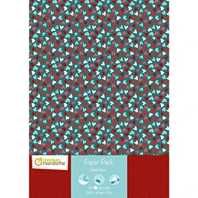 Obrázek Avenue Mandarine CC037C Paper Pack, 96 Bogen aus Papier 170g (24 Designs x4), DIN A3, 29,7 x 42 cm, ideal für Bastelprojekte, 1 Feier