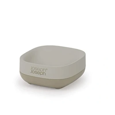 Obrázek Joseph Slim Kompakter, platzsparender Seifenhalter für das Badezimmer, rutschfester Boden matte Oberfläche, Beige, Compact