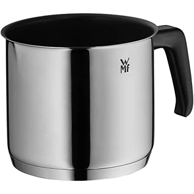 Obrázek WMF hrnec na mléko indukční 14 cm bez víka, malý 1,7 l, nerezová ocel Cromargan, plastová rukojeť, vhodný do myčky