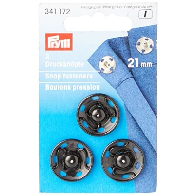 Obrázek Prym 341172 patentní knoflíky MS 21 mm černé