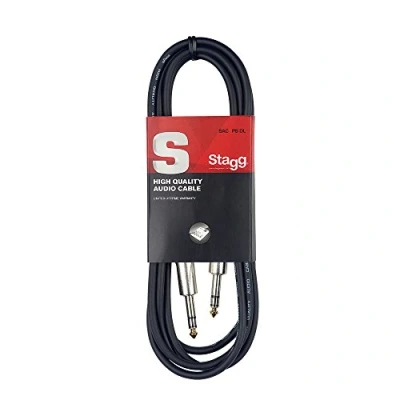 Obrázek Stagg SAC1PS DL Deluxe symetrický nástrojový kabel (jack na jack, 1m)