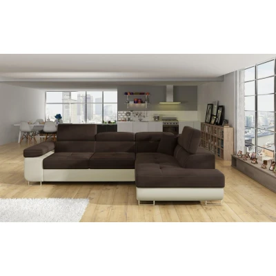 Obrázek Sedací souprava Anton Materiál / Dekor: Jasmine 29, Ekokůže Soft 33, Orientace: Pravá