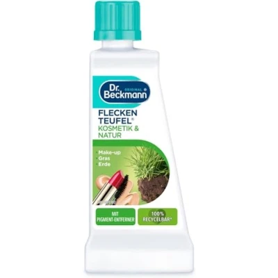 Obrázek Dr. Beckmann Fleckenteufel Natur &amp; Kosmetik Speciální odstraňovač skvrn proti travním skvrnám, zemi a make upu 50 ml
