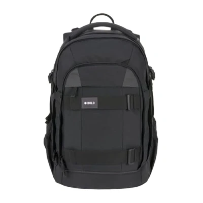 Obrázek LÄSSIG Školní batoh s reflexními prvky a výškově nastavitelným zadním dílem/School Backpack Bold, černá, Klasické
