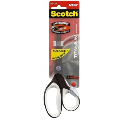 Obrázek Scotch Titanové nůžky z ušlechtilé oceli 20 cm, přesné pro leváky, ideální každodenní použití