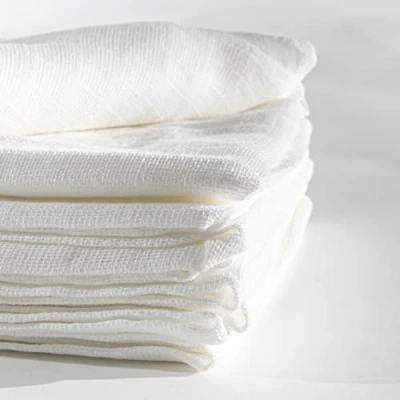 Obrázek Látkové plenky 80 x cm lemované, kapesníky, gázové ručníky, balení po 5, čistá bavlna, lze prát na 95, ÖKOTEX