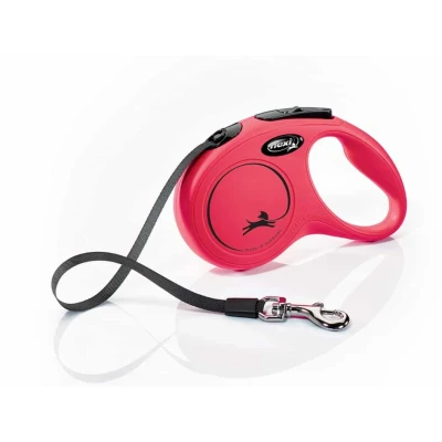 Obrázek Vodítko FLEXI New Classic (S) pásek červené (5m, do 15kg)