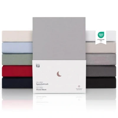 Obrázek Blumtal® Prémiové napínací prostěradlo 180 x 200 cm Jersey s certifikací Öko TEX bavlna