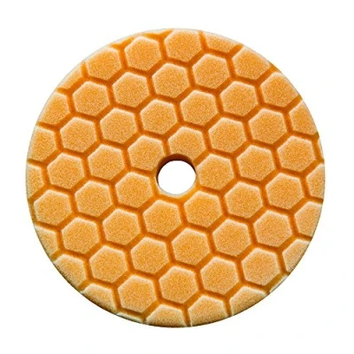 Obrázek Chemical Guys BUFX112HEX5 Hex Logic Quantum středně těžká řezací podložka, oranžová (5,5 palce vhodná pro nosnou desku 12,7 cm)