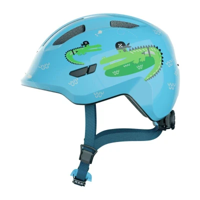 Obrázek Abus Smiley 3.0 dětské modrá motiv krokodýl S (45 50 cm) helma na kolo