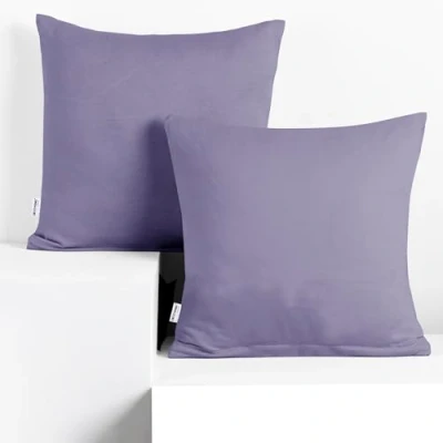 Obrázek DecoKing 2 povlaky na polštář 80 x cm Jersey 100% česaná bavlna zip levandule amber