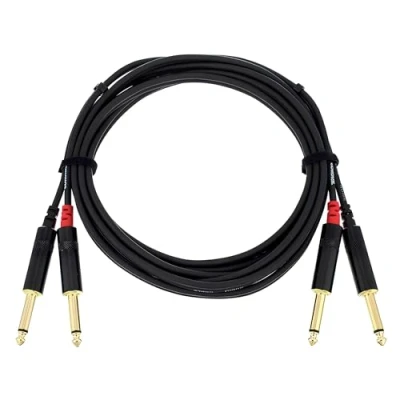 Obrázek CORDIAL kabel AUDIO dvojitý Jack mono 3 m Essentials