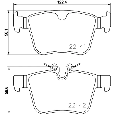 Obrázek BREMBO P 86 029 zadní brzdové destičky