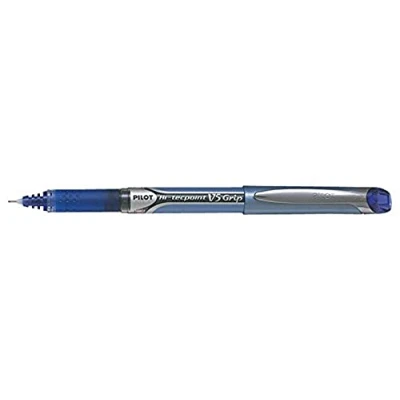 Obrázek Pilot V5 Tintenroller gummierter Griff Nadelspitze 0,5 mm Schreibspitze 0,3 Strichbreite 12 Stück blau