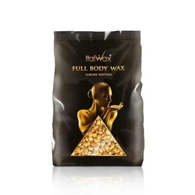 Obrázek Italwax Luxury Full Body 1 kg voskovací perly na odstraňování chloupků Syntetická formulace ideální Pro citlivou pokožku celé tělo