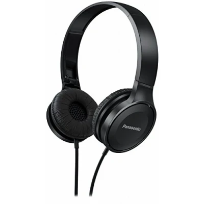 Obrázek Panasonic RP HF100ME K On Ear sluchátka Headset, 10 23 000 Hz, 30mm převodník, kompaktní skládací, černá