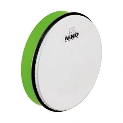 Obrázek Nino Percussion Hand Drum Instrument Velký ruční buben pro děti od 5 let průměr 10 palců (cca 25 cm) plast, zelený (NINO5GG)