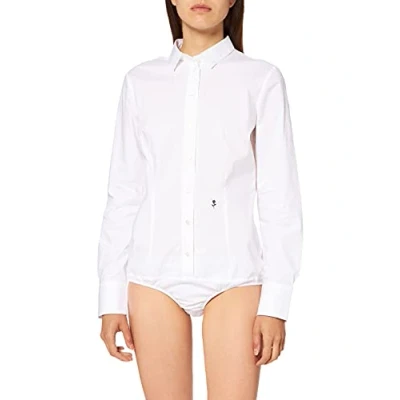 Obrázek Seidensticker Dámská halenka košilová kulová nežehlivá Slim Fit dlouhý rukáv Uni Stretch, bílá