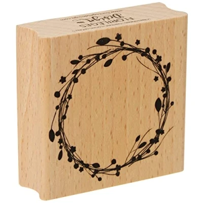 Obrázek Florilèges Design FE114040 razítko s dekorativním motivem (květinová koruna), béžová, 6 x 2,5 cm