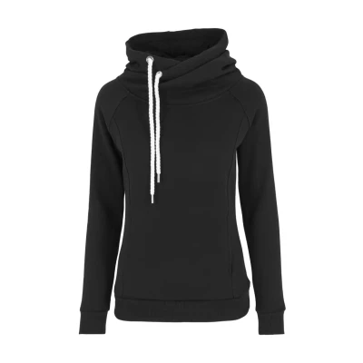 Obrázek Urban Classics Raglan HIGH NECK Mikina s kapucí, Ženy, Velikost: XS, Black