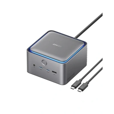 Obrázek Anker dokovací stanice Prime TB5, 14 portů Thunderbolt 5 s max. nabíjením 140 W, přenos, LED osvětlení, chladicí systém, až 8K displej pro notebooky 5/4