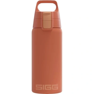Obrázek SIGG Izolovaná láhev na pití Termoláhev Shield Therm One Eco Red sycené nápoje zabezpečená proti vytečení vhodná do myčky nádobí bez BPA 90% recyklovaná ušlechtilá ocel rezavějící