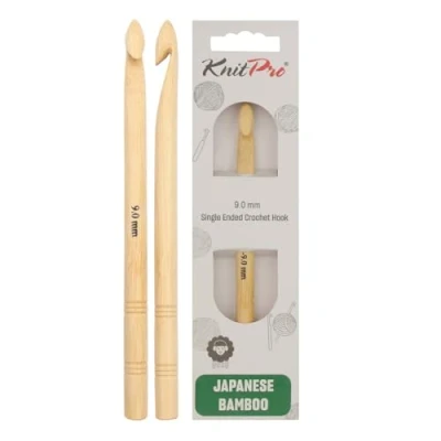 Obrázek Knitpro 22511 háček, bambus, přírodní, 12 X 0,9 cm