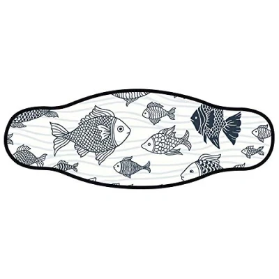 Obrázek Best divers Uhrenarmband Maske aus Neopren, doppelt Klettverschluss, Branco