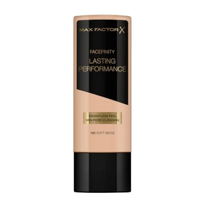 Obrázek Max Factor Lasting Performance Foundation Soft Béžová 105 dlouhodobě tekutý make up pro perfektní, beztížný základní nátěr 1 x 35 ml (1 balení)