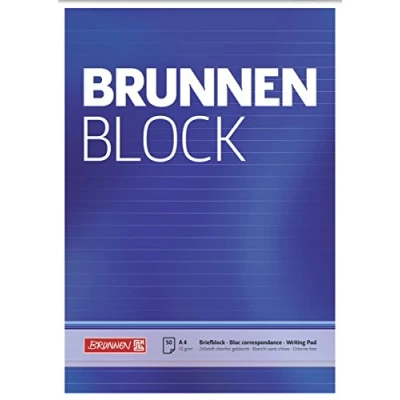 Obrázek Dopisní blok A4 70 g BRUNNEN lin