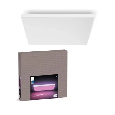 Obrázek Philips Hue Datura chytré panelové světlo (čtvercové 60 x cm), bílé a barevné světlo, kompatibilní s Bluetooth, hlasové ovládání Alexa, Apple Home &amp; Google Assistant