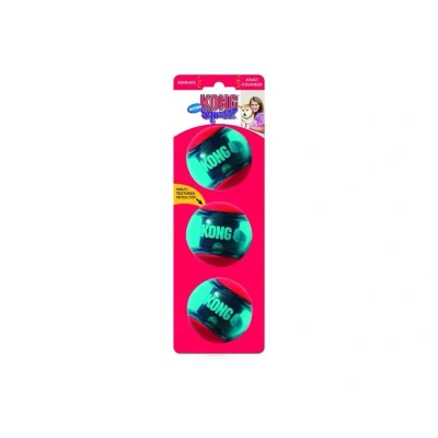 Obrázek Hračka KONG Squeezz Action míč (M) 6cm (3ks)