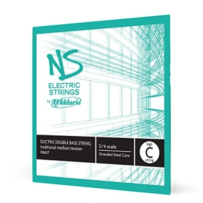 Obrázek D&#039;Addario NS617 Elektrický kontrabas Single Struny &#039;High C&#039; vícenásobně kroucené ocelové jádro Medium