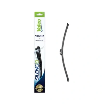 Obrázek VALEO Silencio Wischer VR262 Hohe Leistung, hervorragende Rundumsicht, einfache Montage Original Flachblatt 240mm Hinten Beinhaltet: 1 Wischblatt 574609