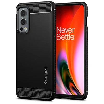 Obrázek Spigen Rugged Armor TPU Back Cover Černé OnePlus Nord 2 5G