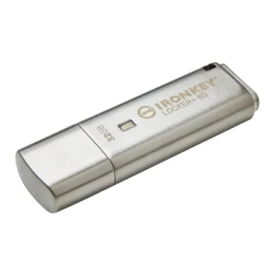 Obrázek Kingston IronKey Locker+ 50 USB Stick XTS AES Verschlüsselung für Datenschutz mit automatischer USBtoCloud Sicherung IKLP50/32GB