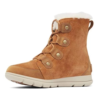 Obrázek SOREL Dámské zimní kozačky, EXPLORER JOAN, Braun Camel Brown X Ancient Fossil