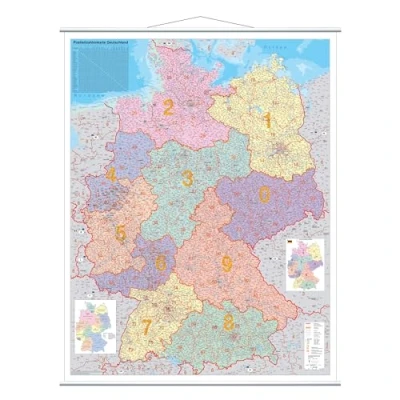 Obrázek Franken KAM400 tabule na karty Plz (laminovaná 1:750. 000) 137 x 97 cm