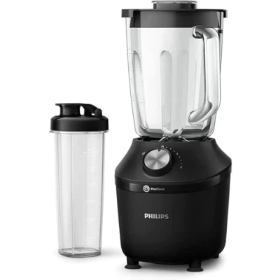 Obrázek Mixér Philips a smoothie Maker 600 W, 2litrový hrnek, aplikace HomeID, 2 rychlostní stupně + funkce impulzu, ProBlend, Ice Crush (HR2291/41)