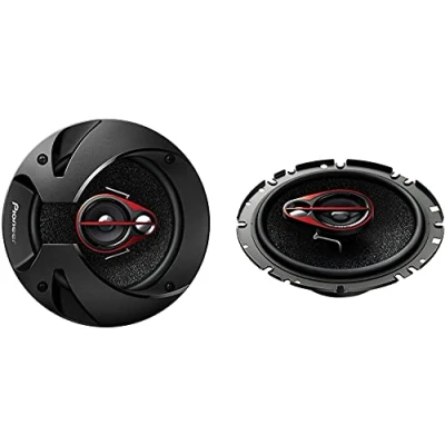 Obrázek Pioneer TS R1750S 3cestné koaxiální reproduktory pro auta (250 W), 17 cm, silný zvuk, 40 W vstupní výkon, 47 mm vestavná hloubka, černý, 2 reproduktory, 13 6x9