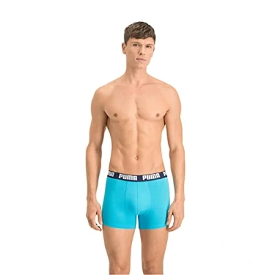 Obrázek Puma Basic 2 PACK Boxerky, Muži, Velikost: XXL, Aqua/blue