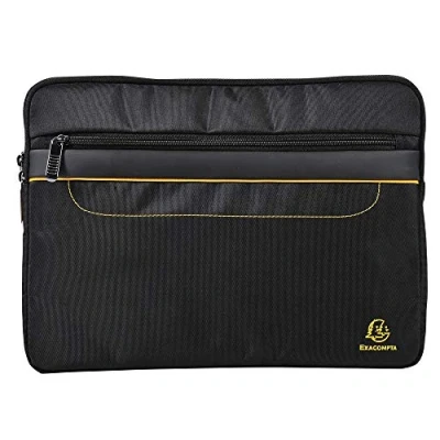 Obrázek Exacompta 17134E Premium taška na laptop Exactive pro notebooky a tablety do velikosti 13,3&quot; s přední kapsou, bezpečnou přepravu vodoodpudivá, ideální školy, univerzitu práce, černá