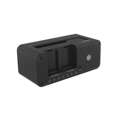 Obrázek ICY BOX HDD / M.2 NVMe SSD dokovací stanice USB 3.2 Gen 2 (10 Gbit/s), pevné disky klonovací a čtečka (2,5&quot; 3,5&quot; SATA na M. NVMe), dvoucestné klonování,