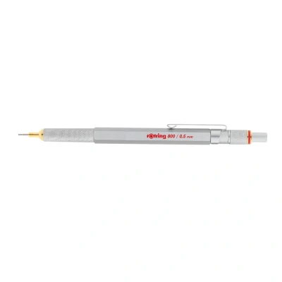 Obrázek rOtring 800 mechanická tužka se vhazovačem 0,5 mm stříbrná