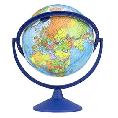 Obrázek TOPGLOBE 30cm Globus, Englische Karte, um 360 drehbar, Lernweltkugel, alle Richtungen
