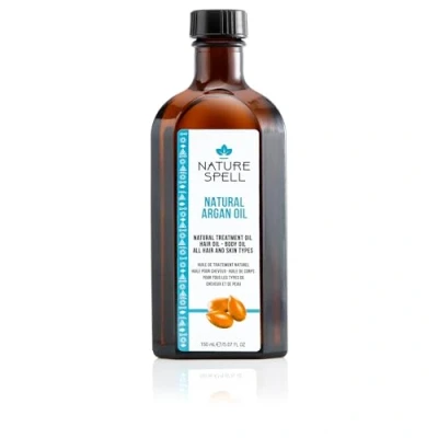 Obrázek Nature Spell Arganový olej na vlasy a tělo 150 ml, proti třepení konečků, redukce jizev kůži, pro všechny typy vlasů pokožky
