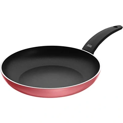 Obrázek Silit Pánev Belluna 28 cm, indukční, potažená hliníkem, plastová rukojeť, pro šetrné smažení, růžová